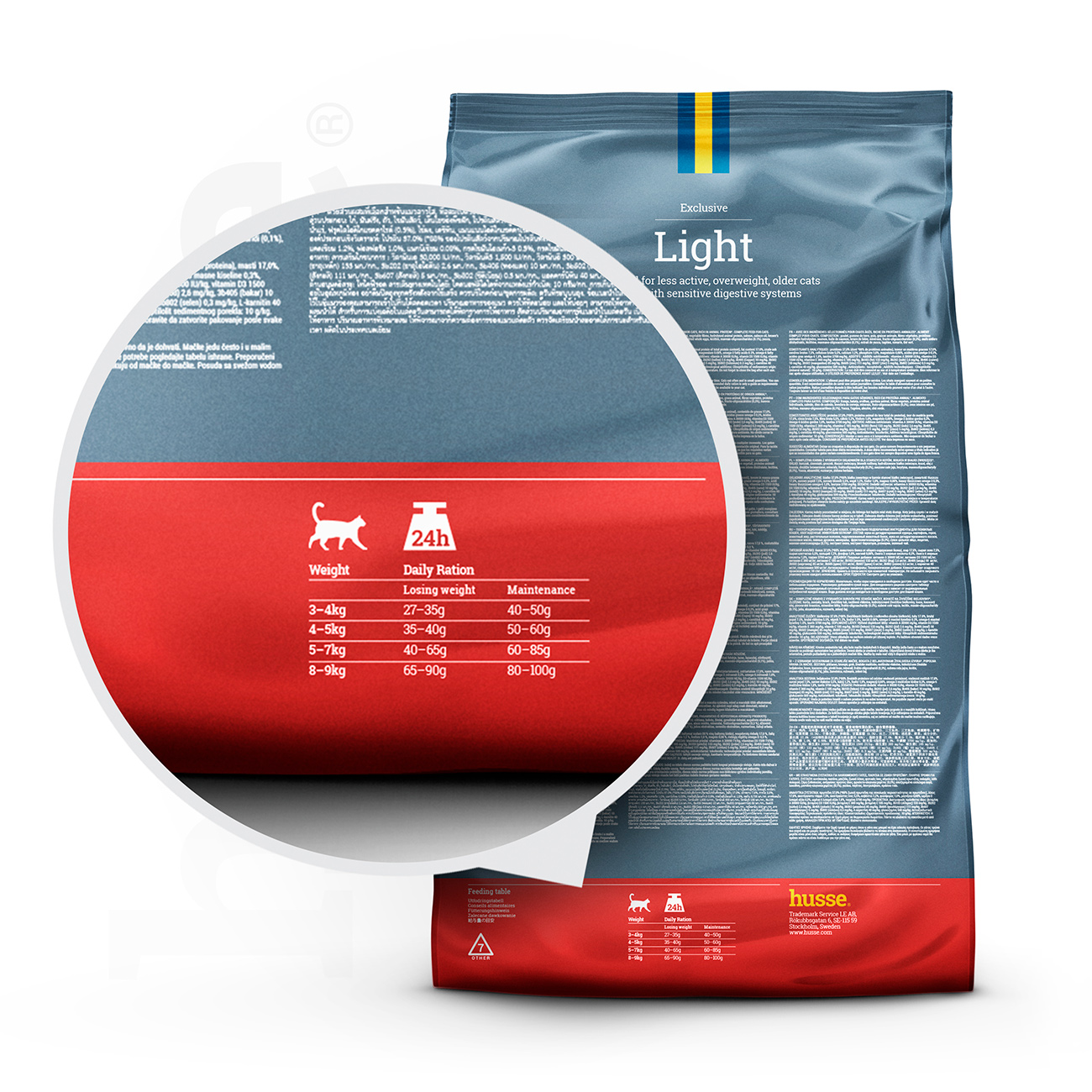 Exclusive Light, 2 kg | Trockenfutter für Katzen zur Erhaltung eines gesunden Gewichts