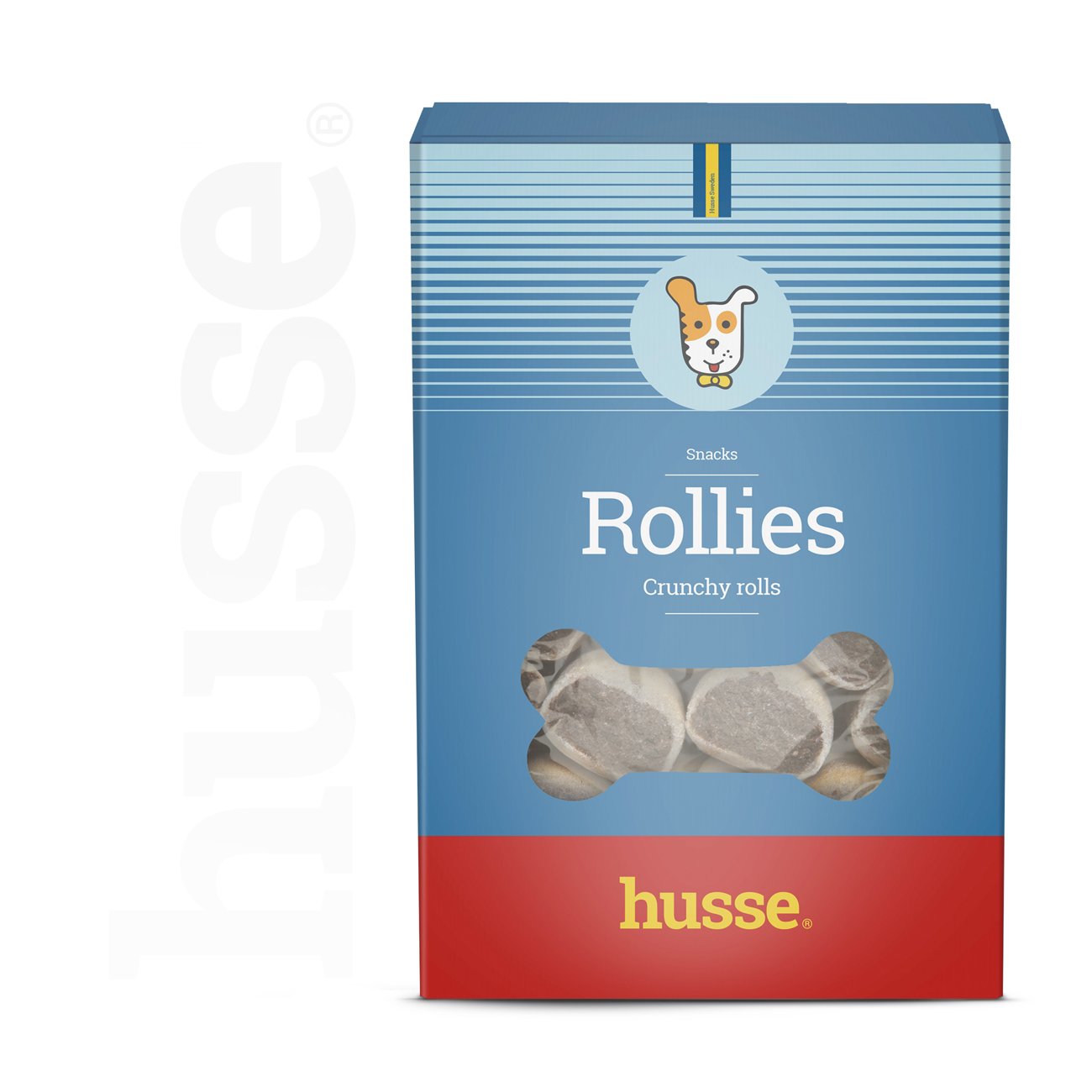 Rollies, 500 g | Knusprige Kekse mit fleischiger Füllung für Hunde
