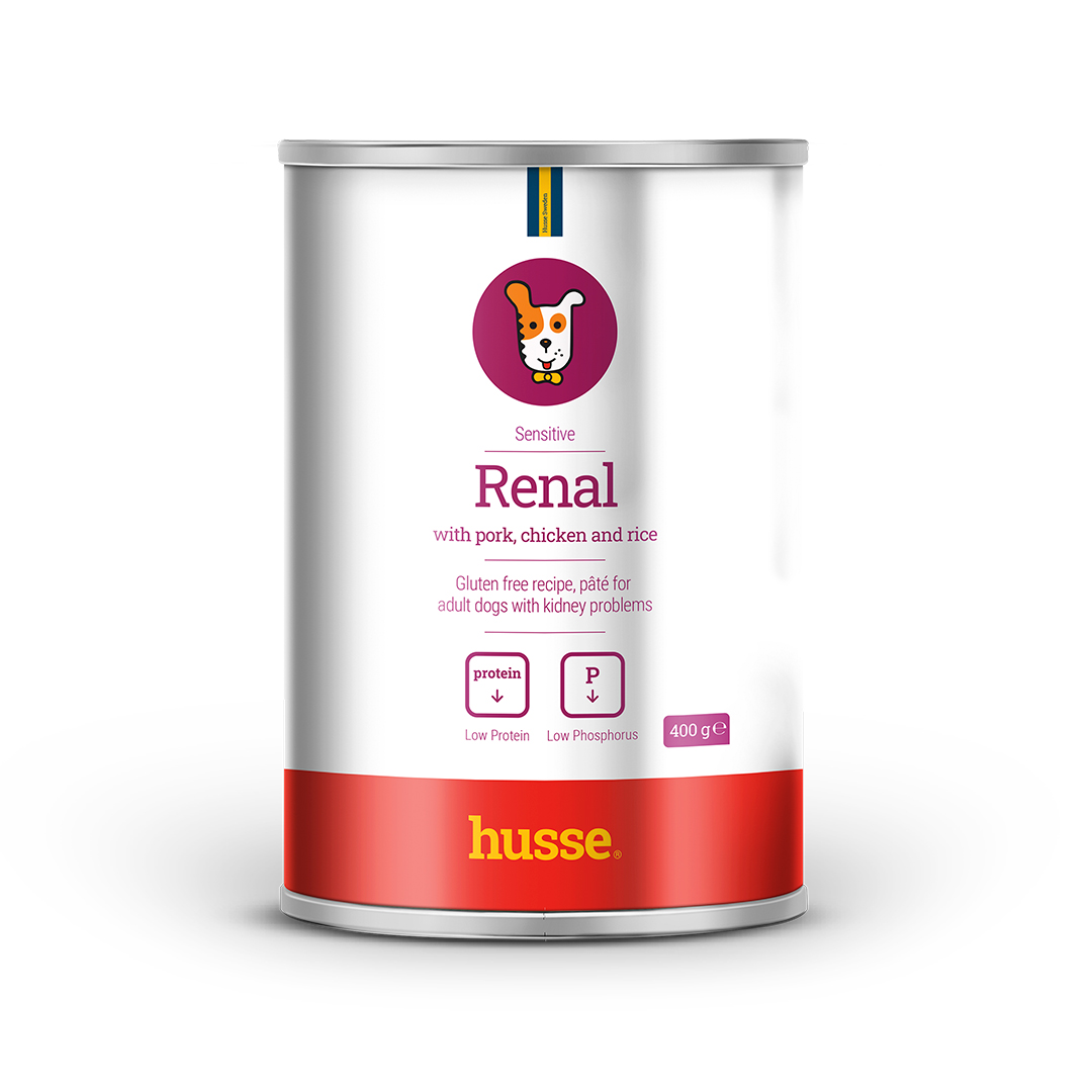 RENAL mit Schweinefleisch, Huhn und Reis, 400 g | Pastete für Hunde mit Nierenproblemen