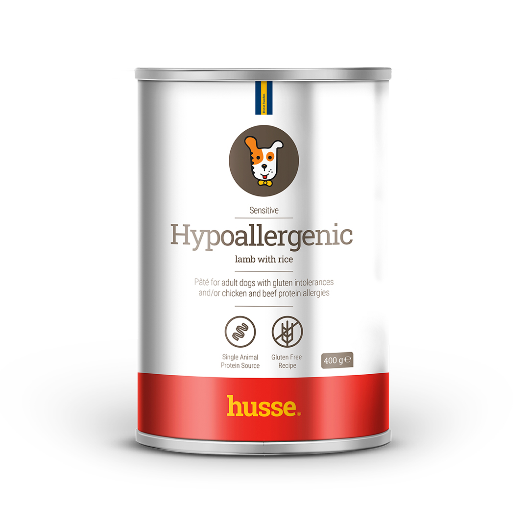 HYPOALLERGENIC Lamm mit Reis, 400 g | Pastete für Hunde mit Nahrungsmittelüberempfindlichkeit