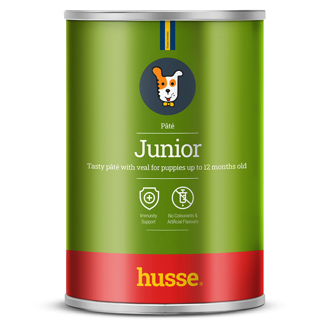 Junior Pâté, 400 g | Ausgewogene Mahlzeit mit Kalbfleisch & getrocknetem Ginseng