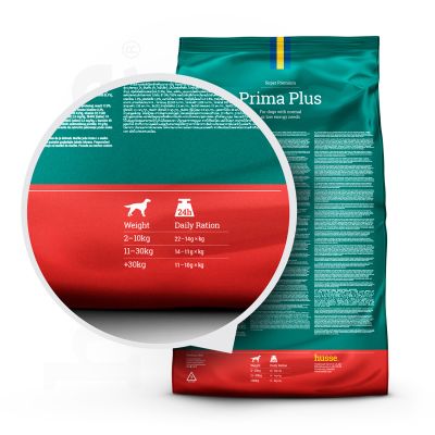 Prima Plus, 2 kg | Erhaltungsfutter für Hunde mit moderatem Fett- und Kaloriengehalt