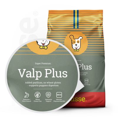 Valp Plus, 2 kg | Komplette Ernährung mit Flohsamen & Pflanzenfasern für eine reibungslose Verdauung