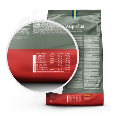 Valp Plus, 2 kg | Komplette Ernährung mit Flohsamen & Pflanzenfasern für eine reibungslose Verdauung