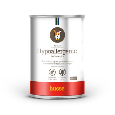HYPOALLERGENIC Lamm mit Reis, 400 g | Pastete für Hunde mit Nahrungsmittelüberempfindlichkeit