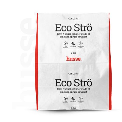Eco Strö, 3 kg | 100% natürliche und biologisch abbaubare Katzenstreu