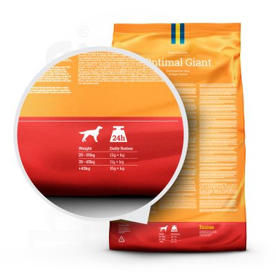 Optimal Giant, 12 kg | Ausgewogenes Trockenfutter für Hunde großer Rassen